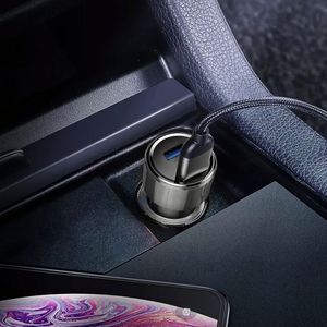 Dual Charging Ports Car Charger QC3.0 <b>USB</b> Car Charger Fast Charging PD Car Charger for Mobile Phones - Product Image 3