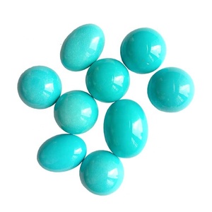 Ngọc Lam Hạt Và Ngọc Mài Làm Cho Bán Buôn Ngọc Lam Ngọc Mài Tròn Hình Bầu Dục Tự Nhiên Bông Tai Tự Làm Cung Cấp Trang Sức Chỉnh Trang - Product Image 1