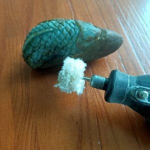 Roue de polissage en laine avec tige de 1/8 po, roue de polissage en laine douce pour outils rotatifs <span class=keywords><strong>Dremel</strong></span>, mini-meuleuse, bijoux en métal, jade, pierres précieuses - Product Image 6