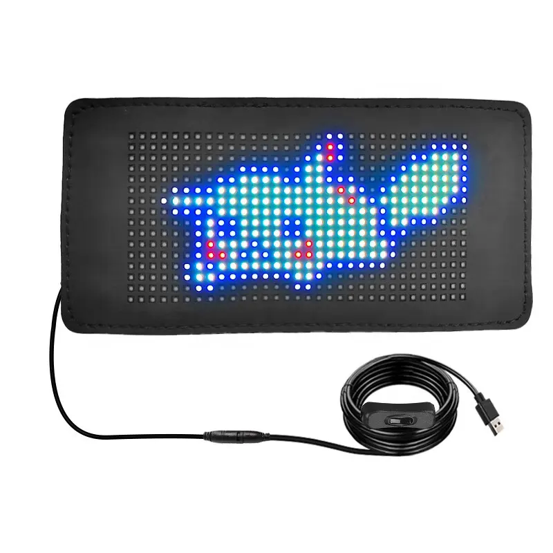 Panel de visualización de luz LED Flexible, letrero de ventana de coche, tablero Rgb de Control suave, pantalla de aplicación inteligente, pantalla Flexible, cartelera Led