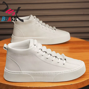 Nuevas Zapatillas Deportivas Blancas Casuales de Caña Alta, Resistentes al Desgaste y Fáciles de Poner - Product Image 4