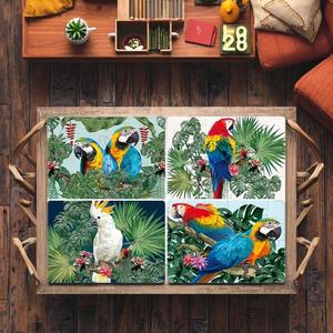 24 pezzi colorato uccello pappagallo <span class=keywords><strong>Puzzle</strong></span> giocattolo per bambini educazione precoce bella arte estetica <span class=keywords><strong>Puzzle</strong></span> Set di gioco per arte della parete - Product Image 3