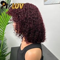 Pelucas de Cabello Humano Virgen Brasileño HD al por Mayor, Grado 12A 15A, Cortas para Corte Bob con Flequillo, Sin Enredos
