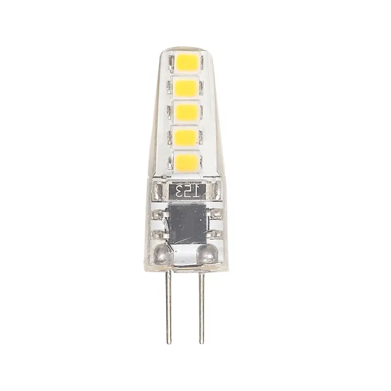 หลอดไฟ LED G4ลูเมนสูงใหม่สำหรับตกแต่งบ้านสปอตไลท์ AC 220V 1W Gy6.35 LED ดาวน์ไลท์ LED ซิลิกาเจล G4ลูกปัดซิลิโคน