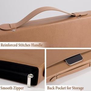 Housse de transport zippée pour <span class=keywords><strong>Bible</strong></span> pour femmes, étui de protection en cuir premium avec logo personnalisé et dragonne amovible - Product Image 5