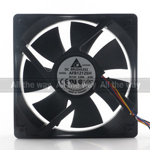 Delta 24V 48V DC 12V 0.80a AC EC 12025 120x120x25mm 12cm 4-wire PWM điều khiển nhiệt độ biến tần bóng AFB1212SH-6J26 Quạt làm mát - Product Image 4