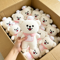 Achat en gros : Peluches mignonnes Ours Chef rembourrées en coton PP, Prix usine, Faible MOQ, Cadeau de fête, Récompense de jeu de carnaval
