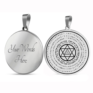 HLSS252 Plantillas Angeliclas, los 72 Ángeles de la Magia, Ángeles Magos Mayores, Joyería Masculina de Acero Inoxidable, Talismán, Collar con Colgante - Product Image 4