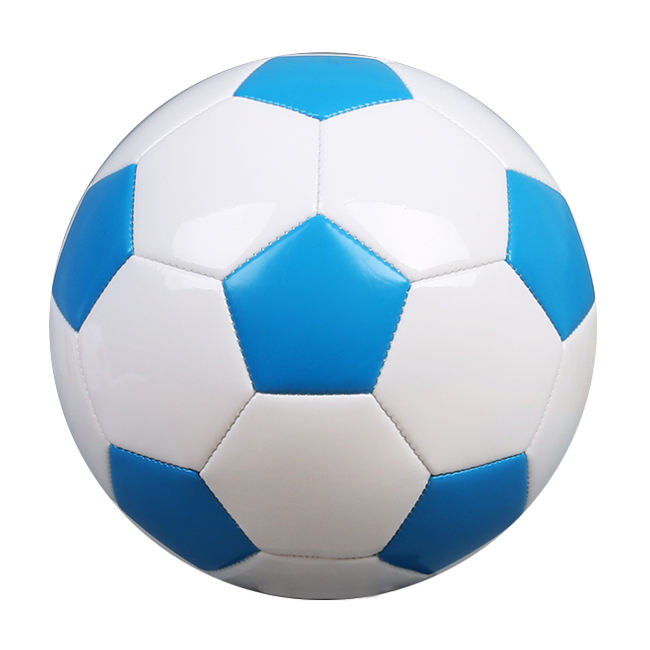 サッカーボールPVCプロモーションサイズ5ギフトブルー卸売