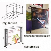 Toile de fond personnalisée télescopique légère pour bannière d'affichage