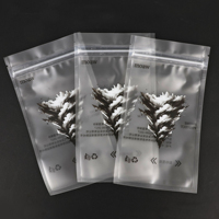 Sachets debout en plastique transparent avec fermeture à glissière refermable Sacs imprimés personnalisés pour l'emballage de collations de boulangerie Bonbons Noix
