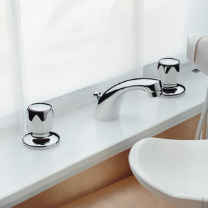 FROMAC Mélangeur de lavabo chromé à 3 trous Outil de tournage de haute qualité - Product Image 3