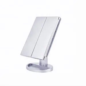 22 LED Lights Tri-fold Makeup Mirrors Beauty Vanity Mirror Table Foldable Desk Mirror