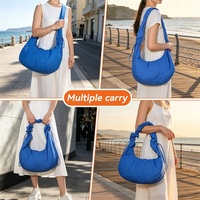 Sac fourre-tout étanche en PVC 500D avec fermeture éclair lisse et poignée extensible, sac à bandoulière, certifié BSCI, vente en gros
