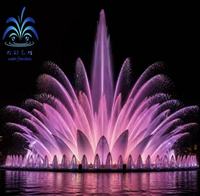 Grande fontaine extérieure avec éclairage sous-marin IP68 pour parc aquatique