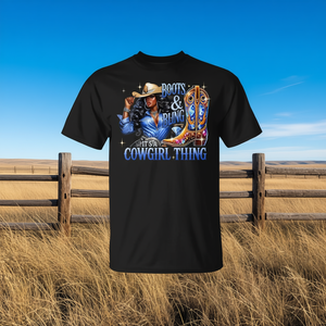 Camiseta para mujer Cowgirl Boots & Bling It's A Cowgirl Thing - Product Image 3