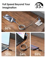 Câble magnétique Type C 60W Chargement Magnétique Cordon USBC Enroulé Chargeur Bio Magnétique Câble de Données Câble Magnétique Usb C à Usb C