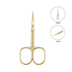Straight Nail <b>Edge</b> <b>Cutter</b> Stainless Steel Manicure Scissors Nail Sticker Eyebrow Scissor Custom Tool - Product Image 4