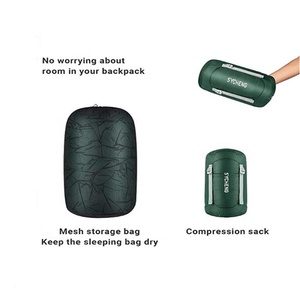 Sac de couchage polyvalent pour le camping Sac de couchage pour momie personnalisable en polaire ultra légère adapté à l'été ou par temps chaud - Product Image 3