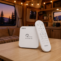 ZOKU Android TV Box Q5Pro Hemat Biaya, Amlogic S905L3 Quad Core 2GB RAM 4K BT Voice Remote Streaming Media Player