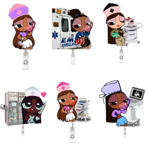 Regali per Operatori Sanitari, Divertente Porta Badge per Infermieri, Clip per Carte d'Identità <span class=keywords><strong>in</strong></span> Acrilico per Infermieri - Product Image 6