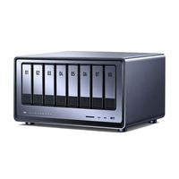 NASync DXP8800 Plus NAS de bureau 8 baies, processeur Intel I5 1235u 10 cœurs, HDMI 8K, 8 Go de RAM DDR5, 2x TBT4, stockage réseau