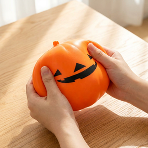Jouet Squishy Citrouille Fantôme d'Halloween en Gros, Balle à Presser Amusante à Remontée Lente, Jouet Sensoriel Anti-Stress, Cadeau pour Fêtes d'Enfants - Product Image 3