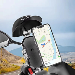 Support de téléphone pour <span class=keywords><strong>casque</strong></span> RTS mignon pour scooter, moto, vélo, guidon, support flexible en ABS avec pare-soleil, neuf en boîte - Product Image 4