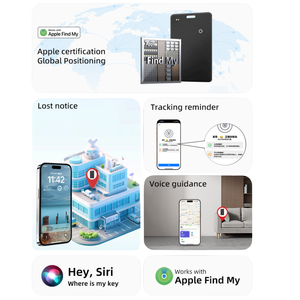 Localisateur GPS intelligent pour portefeuille, carte de crédit, passeport, étanche, ultra-fin, compatible avec la fonction <span class=keywords><strong>Localiser</strong></span> de l'iOS, anti-perte, avec logo personnalisé - Product Image 3