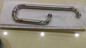 Everstrong Phụ Kiện Phòng Tắm Tay Kéo Cửa Kính Phòng Tắm Hai Mặt Bằng Thép Không Gỉ J001 Kèm Thanh Treo Khăn Kết Hợp - Product Image 5