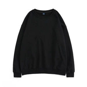 Pull-over en molleton uni à col rond pour homme, coupe classique, respirant et écologique, vente en gros, collection printemps - Product Image 3