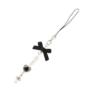 Lilangda 2025 New Waterproof Eco-friendly Acrylic Phone Charm Y2K Chain Trendy Bow Pendant Mobile Phone Strap <b>Sweet</b> Girl Key - Product Image 1