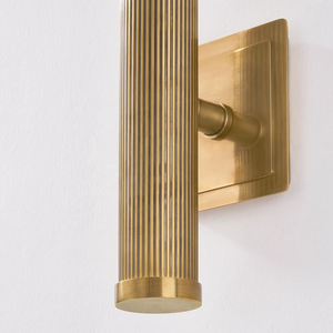 Lampada da Parete Cilindrica in Ottone Massiccio Stile Industriale, Finitura Ottone Anticato, per Interni Villa <span class=keywords><strong>Hotel</strong></span> Soggiorno Camera da Letto, Applique <span class=keywords><strong>Pienza</strong></span> - Product Image 5