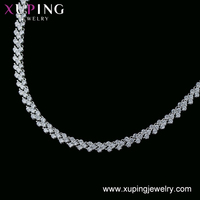 YSset-273 Bijoux Xuping Ensemble deux pièces haute couture avec boucles d'oreilles et collier en diamant Bijoux de charme