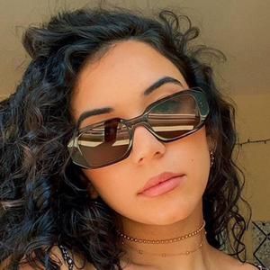 Lunettes de soleil de luxe pour femmes, tendance 2025, hexagonales, carrées, UV400, surdimensionnées, vente en gros, de créateur, haute qualité - Product Image 3