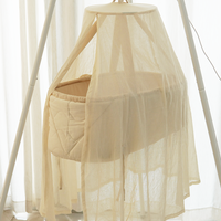 Housse de hamac respirante pour bébé en coton maillé, pare-soleil léger pour berceau, rideau de sommeil portable pour chambre d'enfant