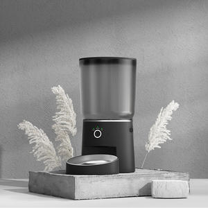 Pemberi makan hewan peliharaan pintar baru mangkuk makanan anjing kucing otomatis bulat kecil dengan kontrol WiFi - Product Image 2