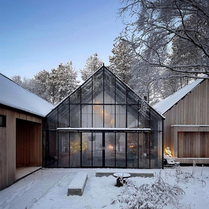 Serre en verre moderne avec cadre en aluminium, <span class=keywords><strong>solarium</strong></span> extérieur, maisons en verre autoportantes, serre préfabriquée, gazebo - Product Image 4