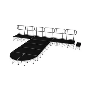 뜨거운 판매 미끄럼 방지 18mm 합판 경량 연회 알루미늄 무대