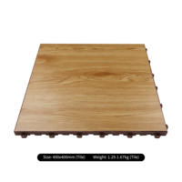 Plancher de danse portable moderne antidérapant en PVC pour événements en centre commercial, tapis remplaçable blanc noir 400 mm x 400 mm
