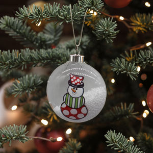 Vente en gros DIY <span class=keywords><strong>boule</strong></span> de Noël transparente en plastique ornements d'arbre avec décorations de fête de Noël plumes bleues - Product Image 1