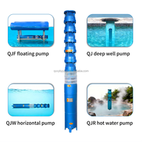 Pompe à eau submersible à impeller flottante pour puits profond série QJ KUANG YU, système d'irrigation multi-étages haute pression pour fermes, câble inclus