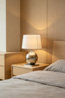 Lampe de table moderne de luxe en acier inoxydable chromé, lampe de chevet, lampe de hall d'hôtel, lampe de salon, éclairage personnalisé, LED AC à intensité variable
