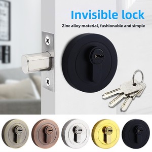 Vòng Hình Dạng Duy Nhất Hai Mặt Handless Chốt Cửa Gỗ Chốt Cửa Phụ Trợ Ẩn Vô Hình Đoạn Cửa Khóa - Product Image 3