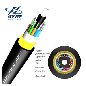 Câble à fibres optiques monomode ADSS G657a1 G652d, 2-144 fibres, portée 100 120 150 200m, double gaine, prix au mètre, vente en gros - Product Image 1