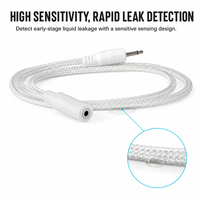 Câble de détection de fuite d'eau industriel durable 15KG anti-interférence, en nylon tressé, alliage conducteur, Wi-Fi activé, Tuya Smart