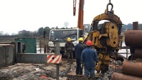 Type de grue marteau vibrant RT-45A pour palplanches en acier