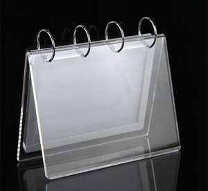 Dễ dàng thay đổi rõ ràng Acrylic lịch đứng chủ với PVC túi hiển thị giá sản phẩm - Product Image 1
