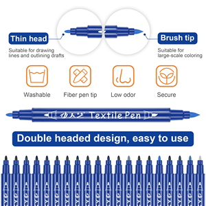 Vente en gros de stylo de teinture denim, stylo pinceau pour tissu <span class=keywords><strong>indélébile</strong></span> et permanent, stylo <span class=keywords><strong>marqueur</strong></span> <span class=keywords><strong>textile</strong></span> à pointe fine - Product Image 4