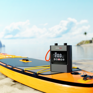 Pompe électrique <span class=keywords><strong>SUP</strong></span> CYCLAMI Q2 avec logo personnalisé, gonflable en PVC, 20 PSI, 12000 mAh, 12 V, rechargeable, 3 modes, écologique, gonflage rapide - Product Image 3
